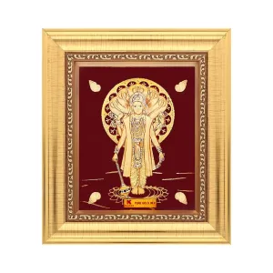 KUNDAN 24k Gold Foiled Handmade Frame Vishnu 16 * 18.5cm