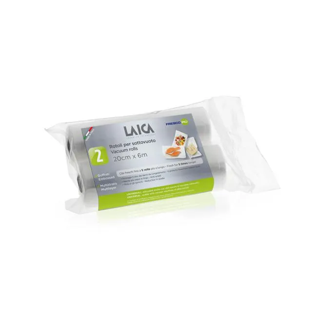 Laica Vacuum Bag Rolls X 2 (20CM X 6M)