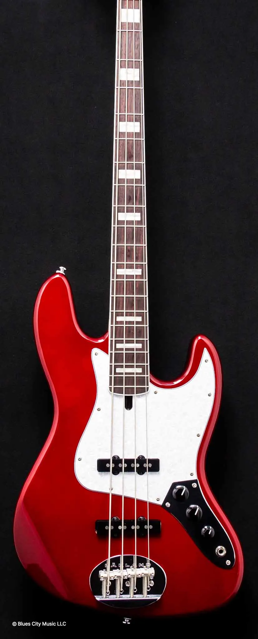 Lakland Guitars Skyline - S44-60 Custom - J Style - Candy Apple Red - w/Gig Bag