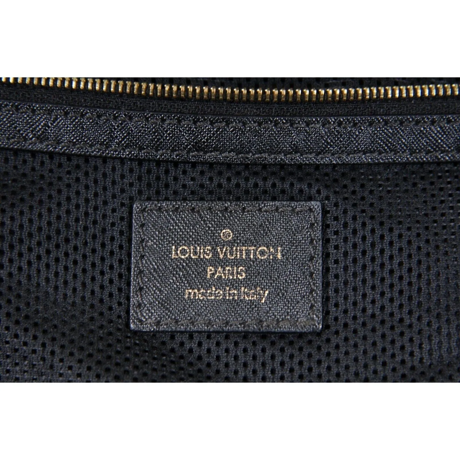 LV Monogram Tressage MM Tote Bag Brown Black Mesh Coated Canvas