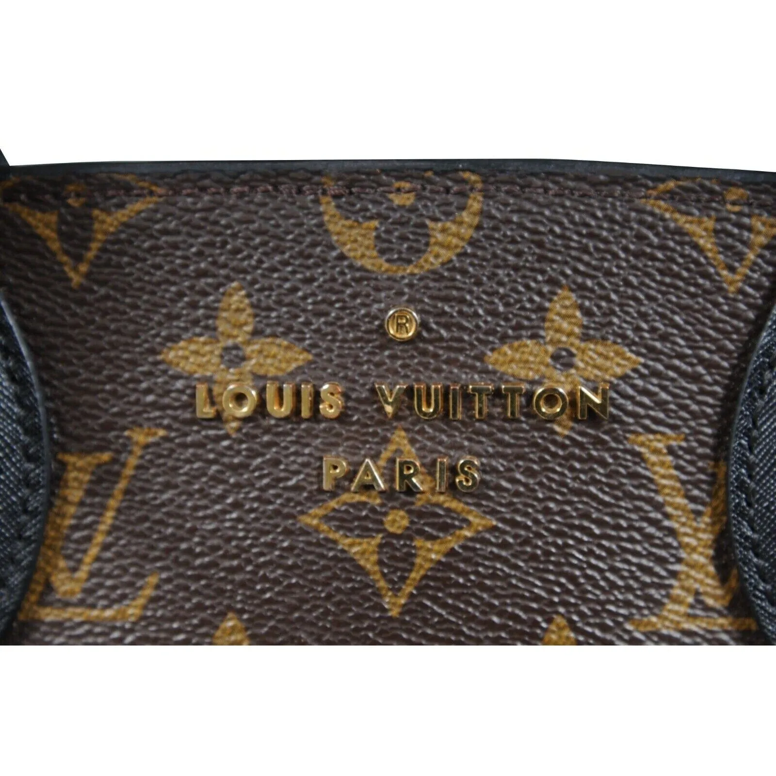 LV Monogram Tressage MM Tote Bag Brown Black Mesh Coated Canvas