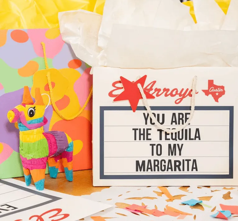 Margarita - Med Marquee Gift Bag WITH Tissue
