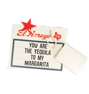 Margarita - Med Marquee Gift Bag WITH Tissue