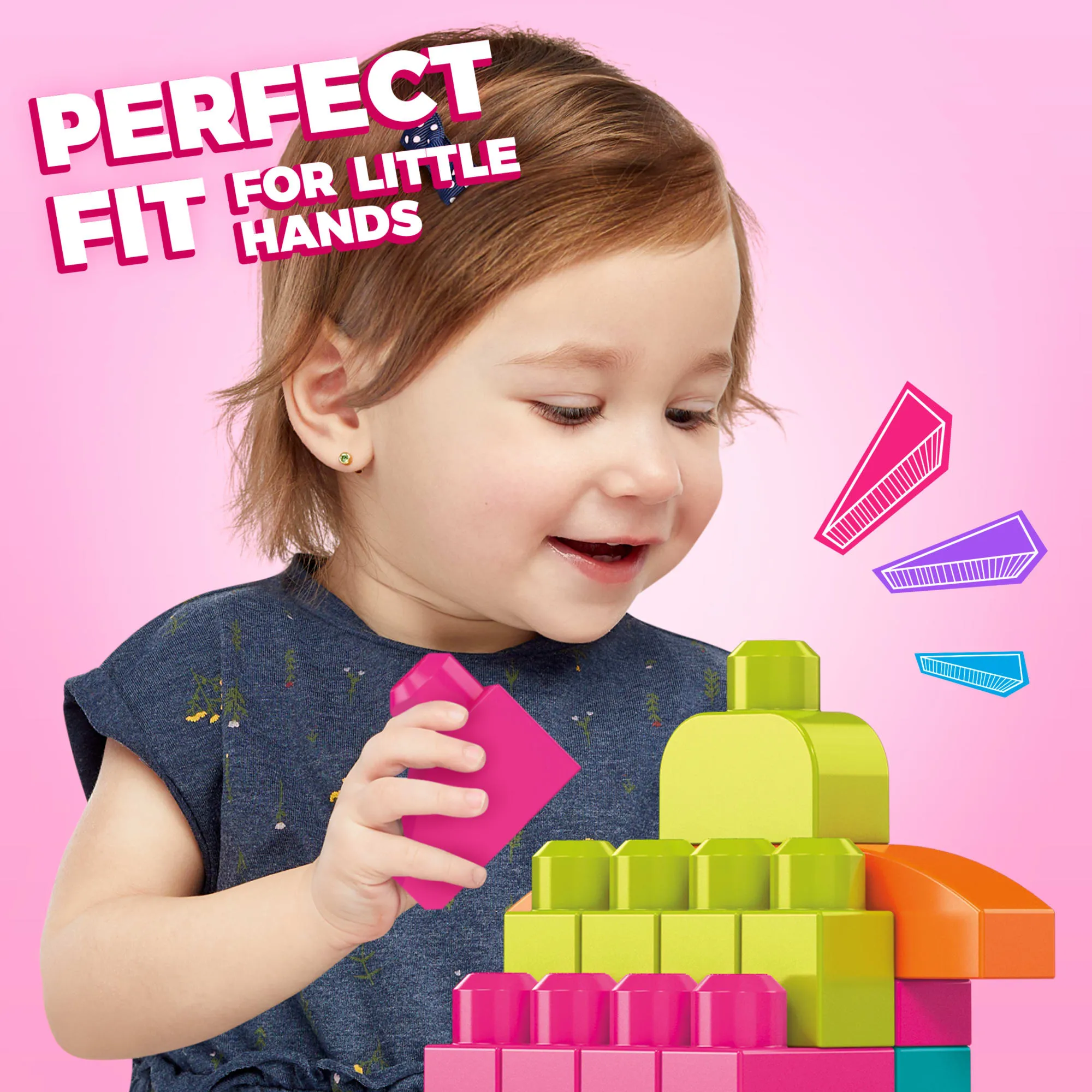 MEGA BLOKS First Builders Big Building Bag Toy Blocks With Storage Bag (60 Pieces) For Toddler