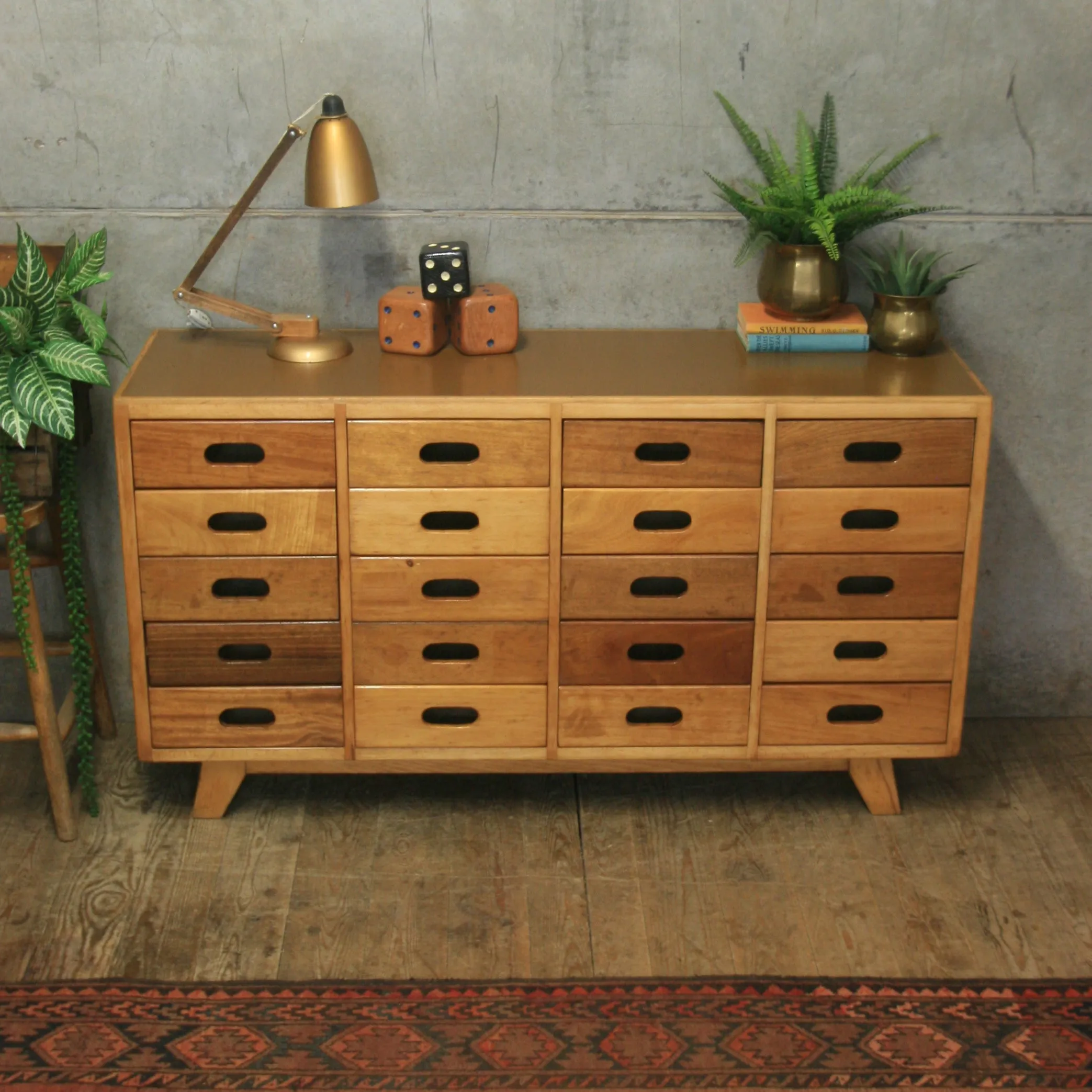Mid Century Esavian James Leonard School Drawers #06/05