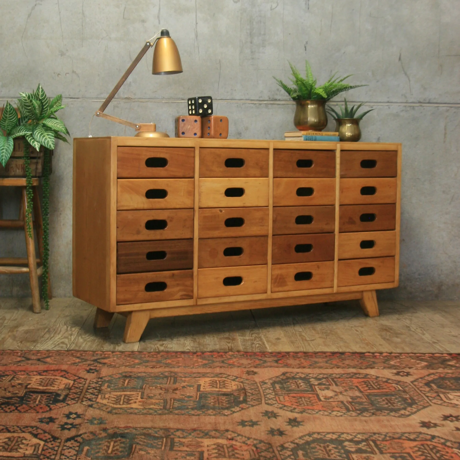 Mid Century Esavian James Leonard School Drawers #06/05