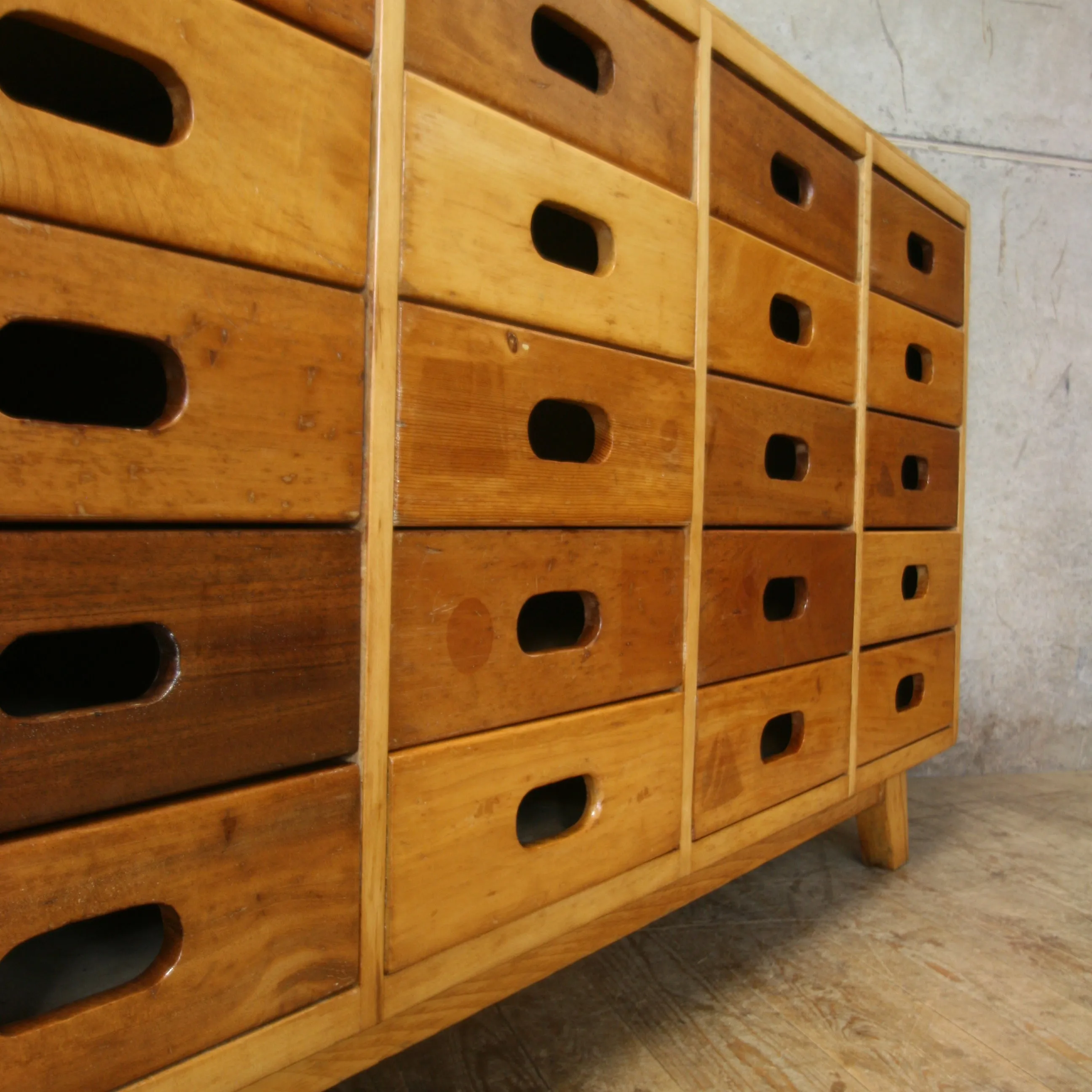 Mid Century Esavian James Leonard School Drawers #06/05
