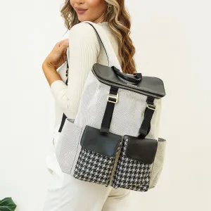 Midnight Black/ Desert Khaki Stylish Diaper Backpack