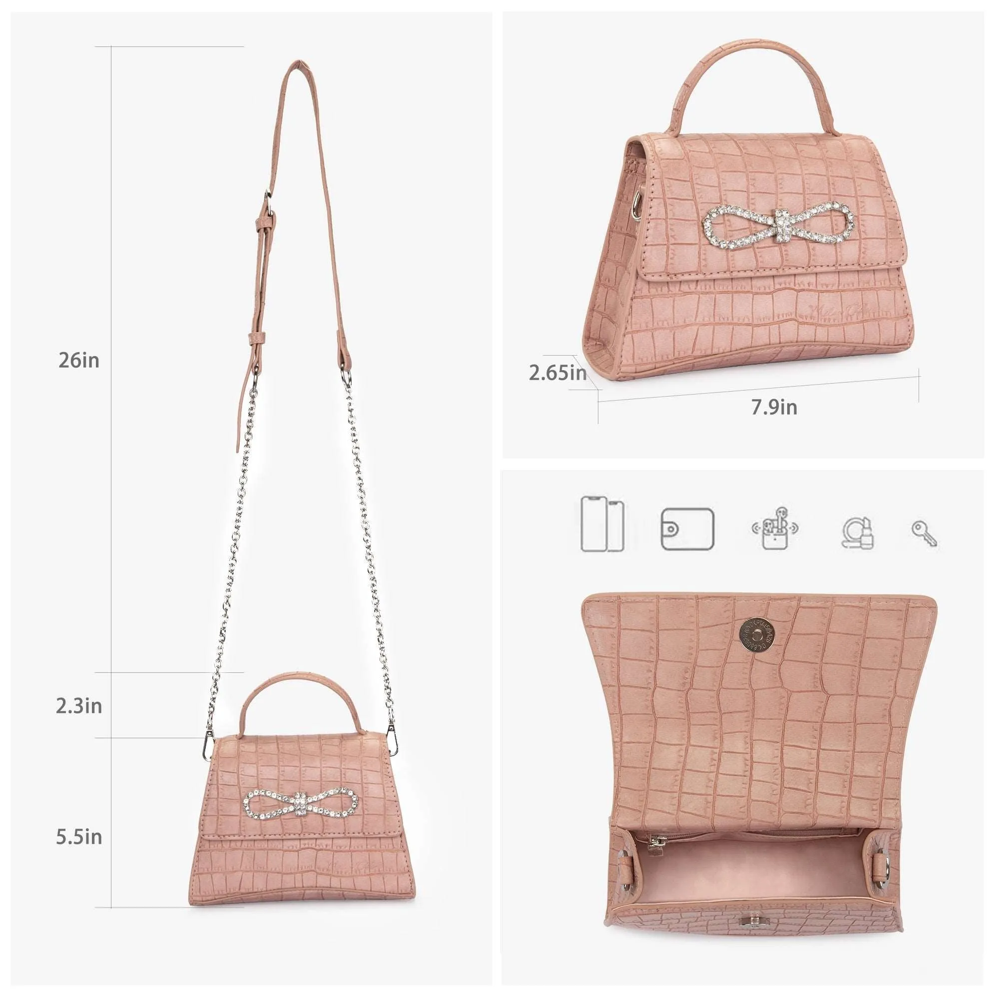 Milan Chiva Crystal Crossbody Bag