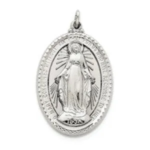 Miraculous Medal, Exquisite Charm in Sterling Silver