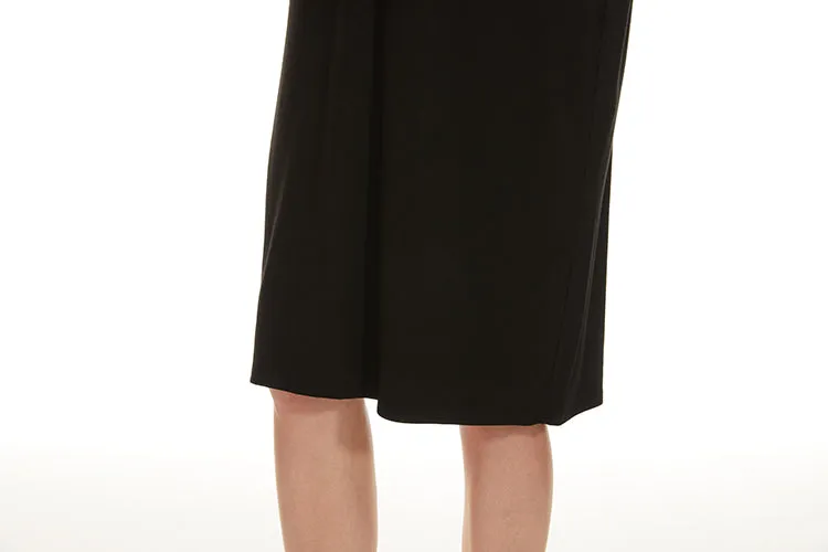 MM EVERYTHING TSHIRT DRESS - BLACK CREW NECK