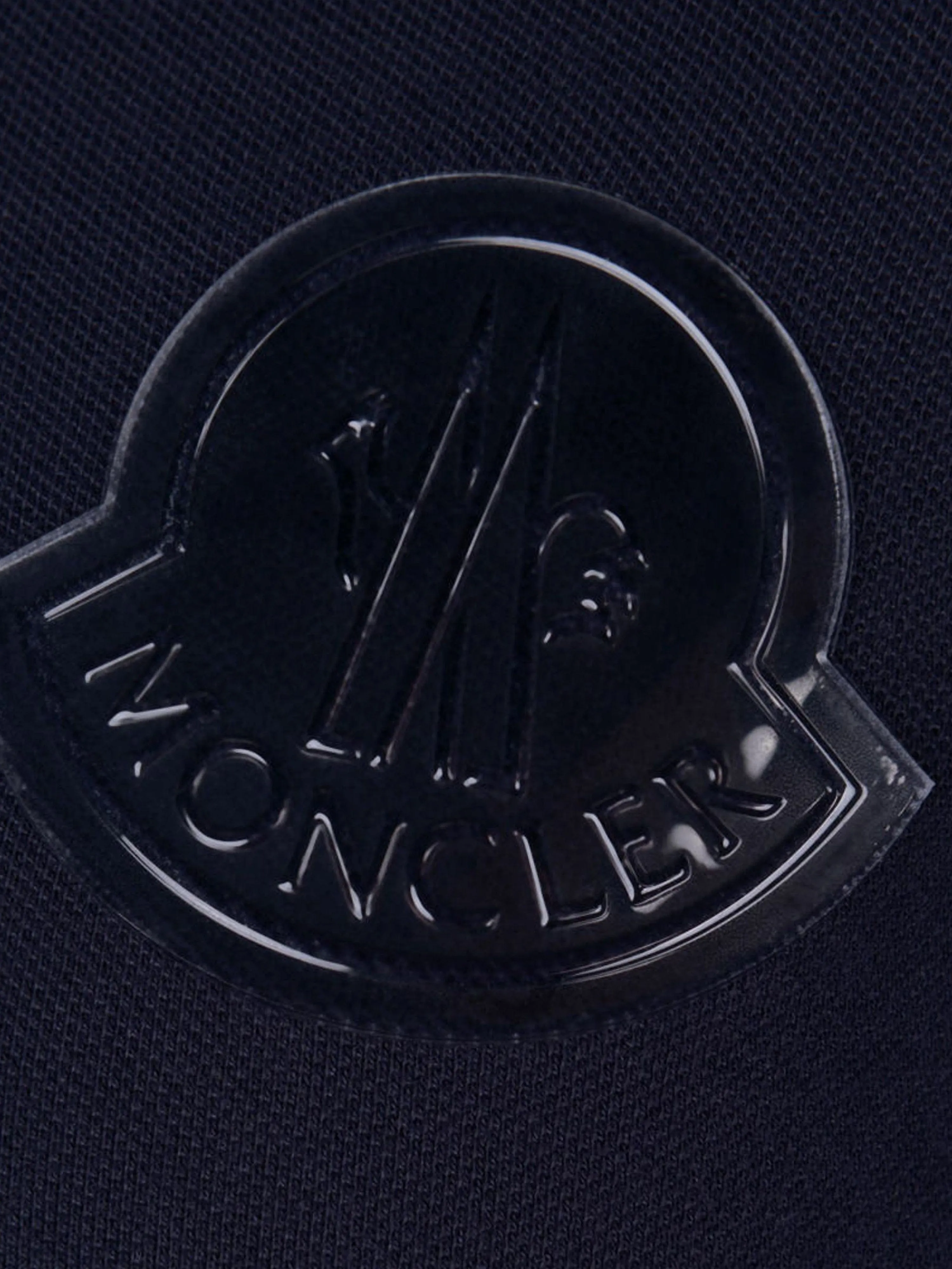 Moncler Enfant Moncler Boys Cotton Pique Long Sleeve Polo Top