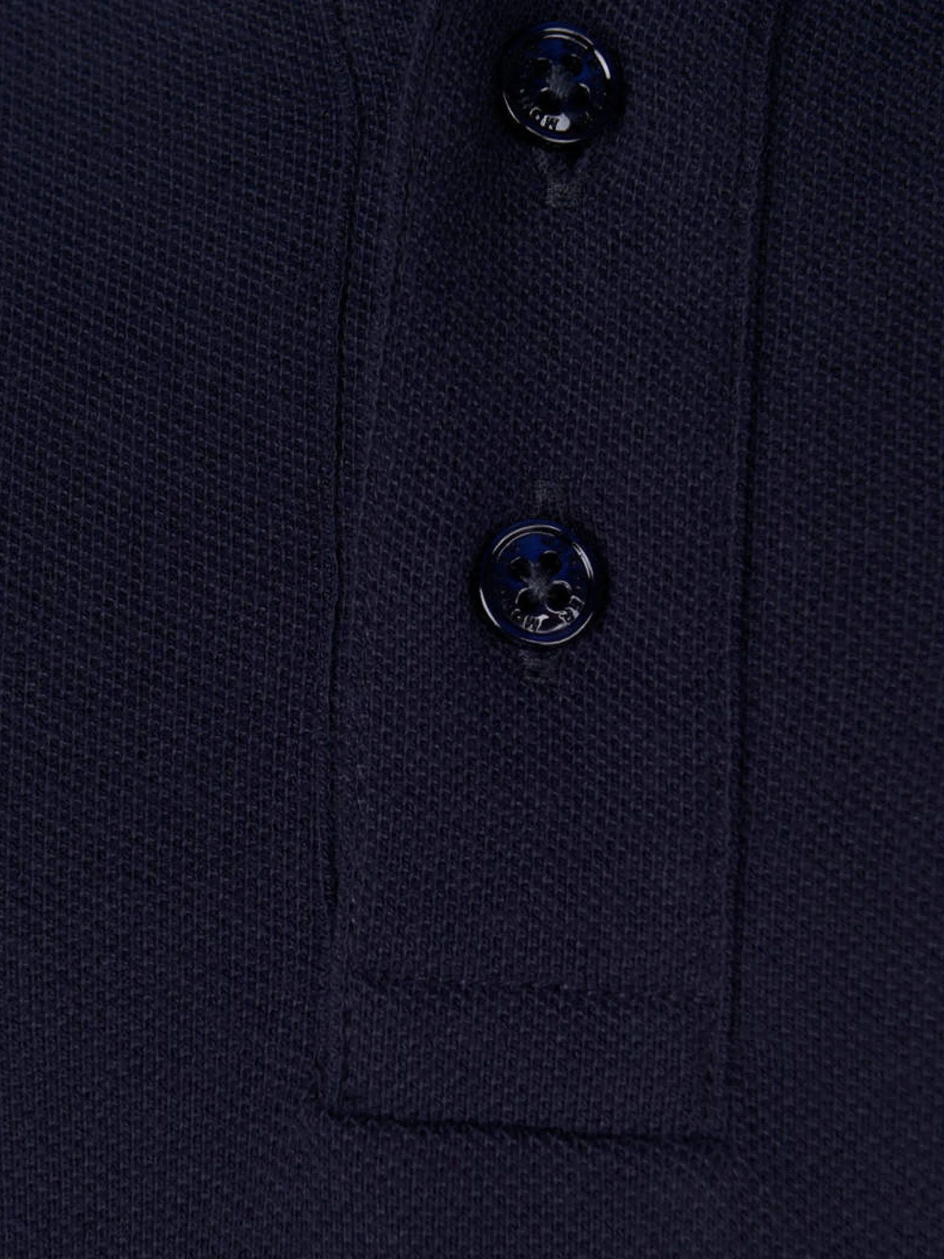 Moncler Enfant Moncler Boys Cotton Pique Long Sleeve Polo Top