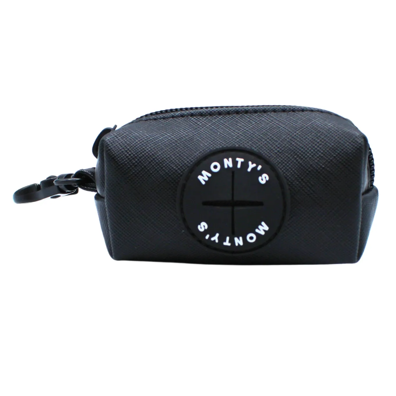 Monty's Bags - Vegan "Leather" Poop Bag Dispenser   15 Compostable Bags