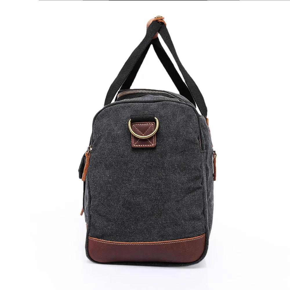 MUFUBU Presents Large Capacity Water Resistant Canvas Luggage Duffel Bag by Kaka - Black
