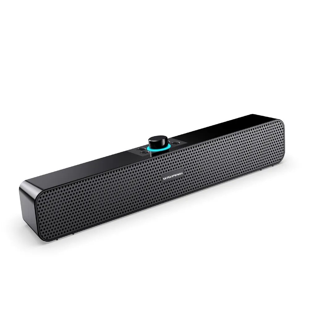 Multi-functional portable strip card speaker