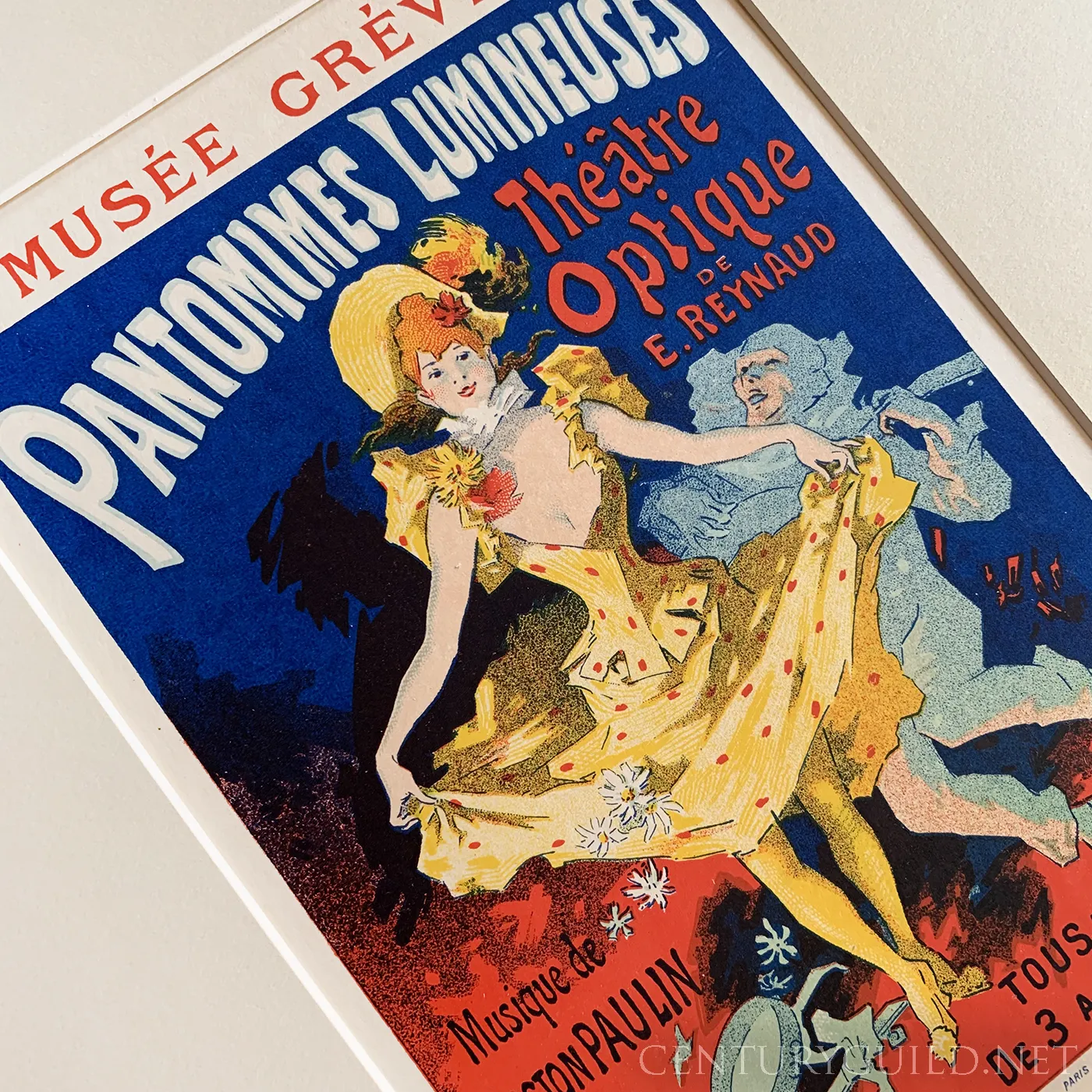 Musée Grévin, Pantomimes Lumineuses by Jules Chéret, Silent film lithograph, 1896