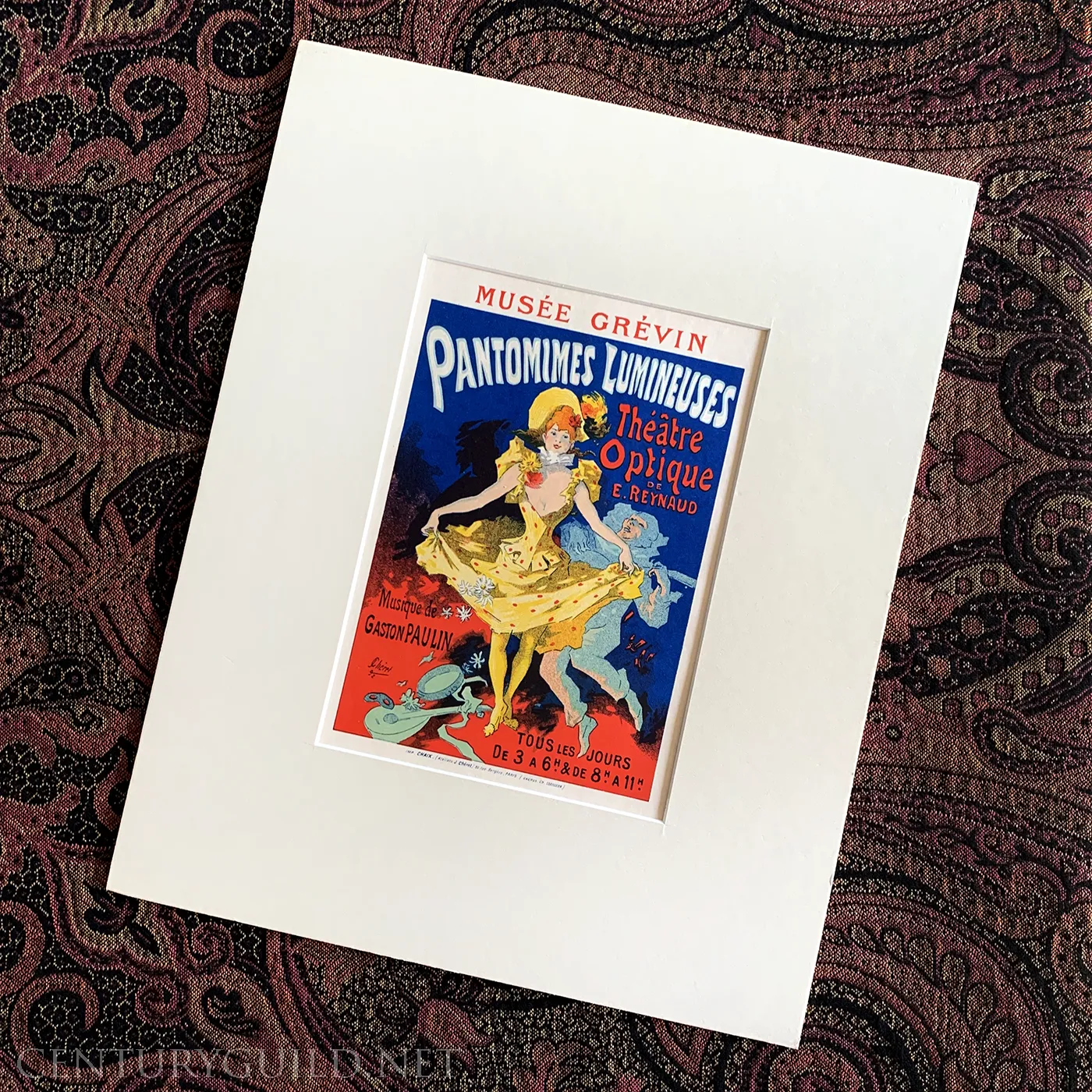 Musée Grévin, Pantomimes Lumineuses by Jules Chéret, Silent film lithograph, 1896