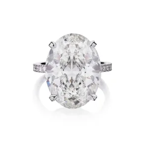 OVAL CUT DIAMOND RING