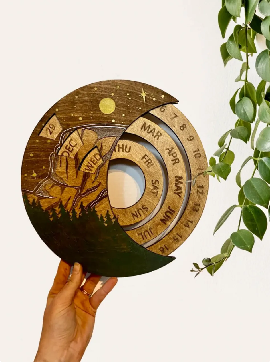 Perpetual Calendar El Capitan Yosemite Painting