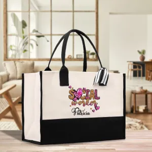 Personalized Social Worker Cotton Canvas Tote Bag Custom Social Worker Gift Bag Counselor Bag Social Worker Appreciation Tote Bag