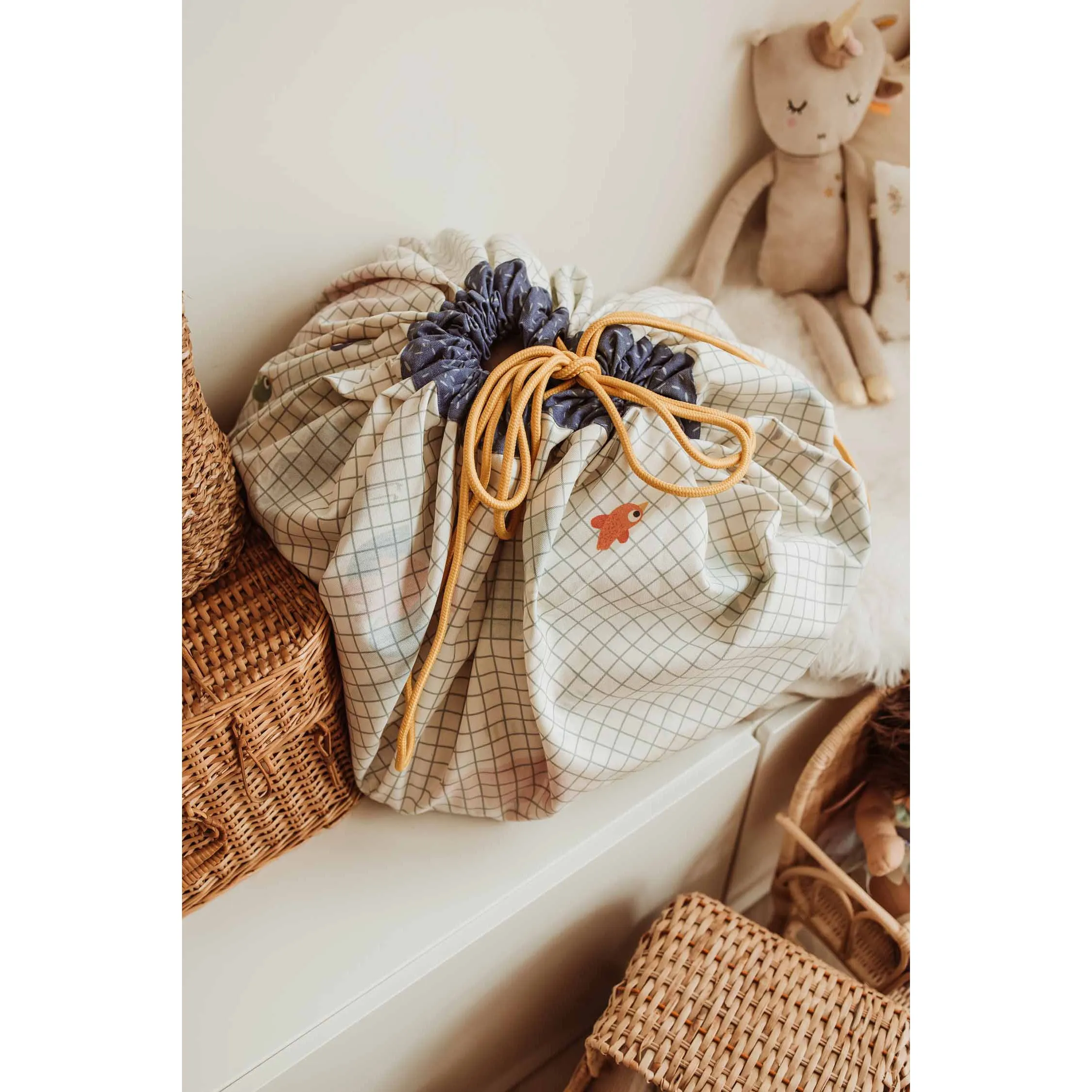 Play&Go Toy Storage Bag - Moulin Roty Toupities - Double Print - Ø140cm