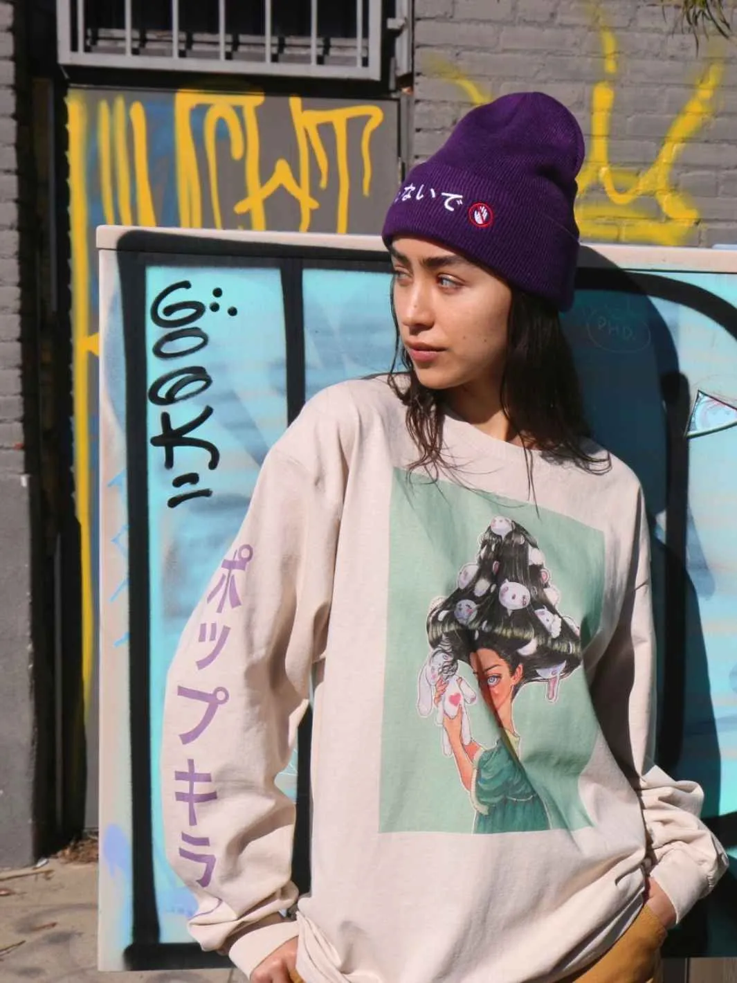 Popkiller Artist Series Cogumeli Mushroom Girl Long Sleeve