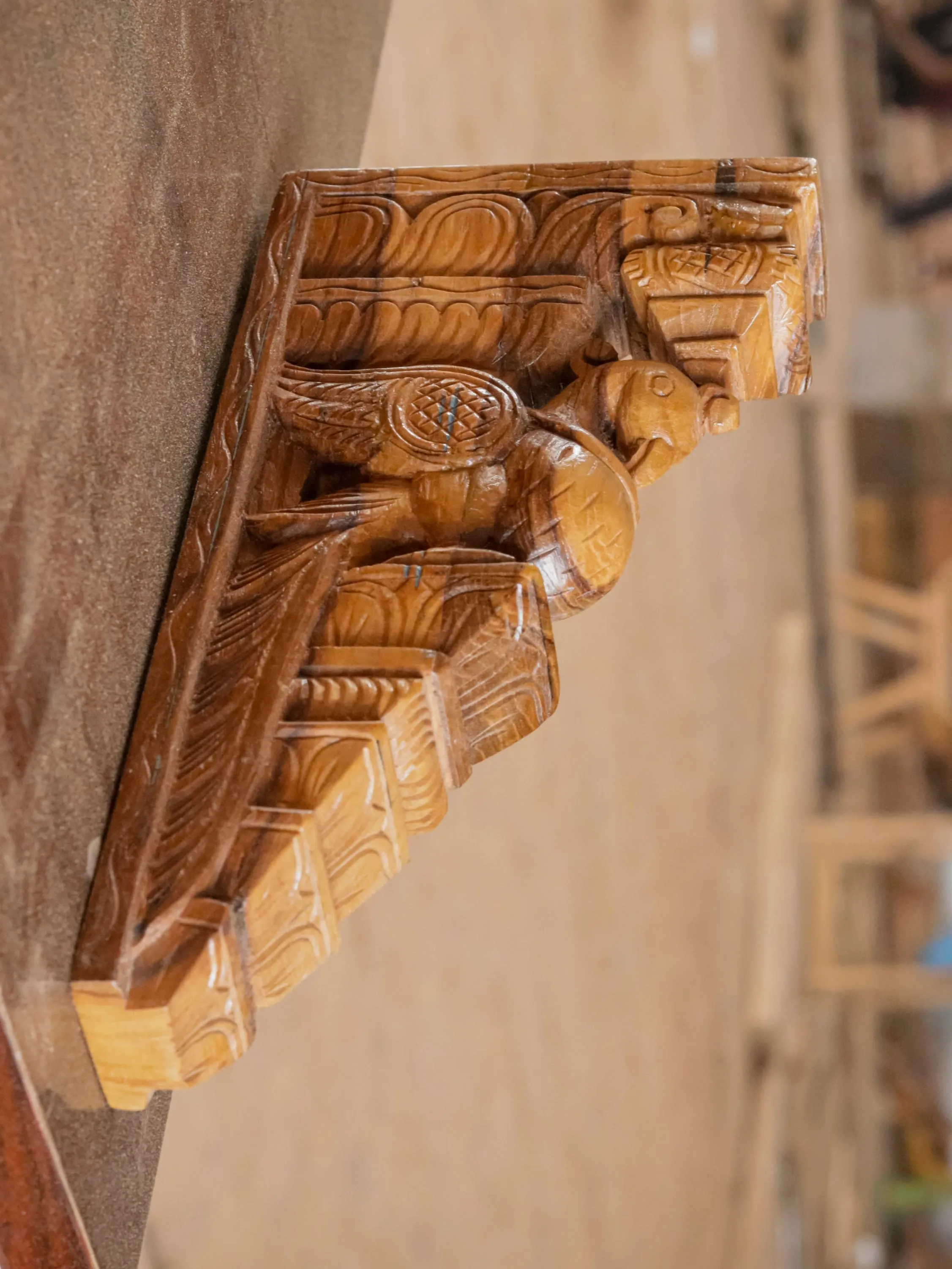 Rajshahi Southern Bird Solid teak Door Bracket