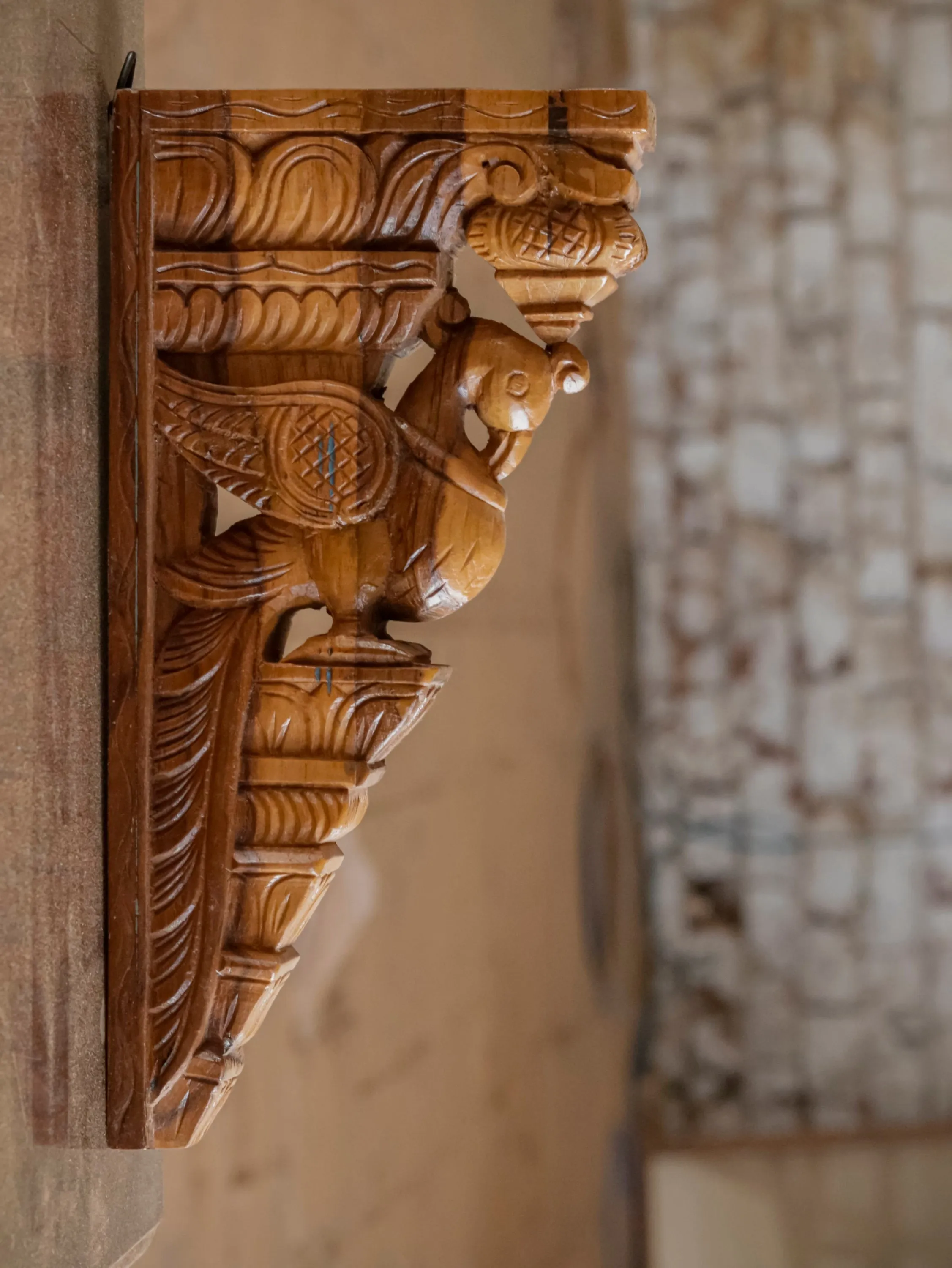 Rajshahi Southern Bird Solid teak Door Bracket