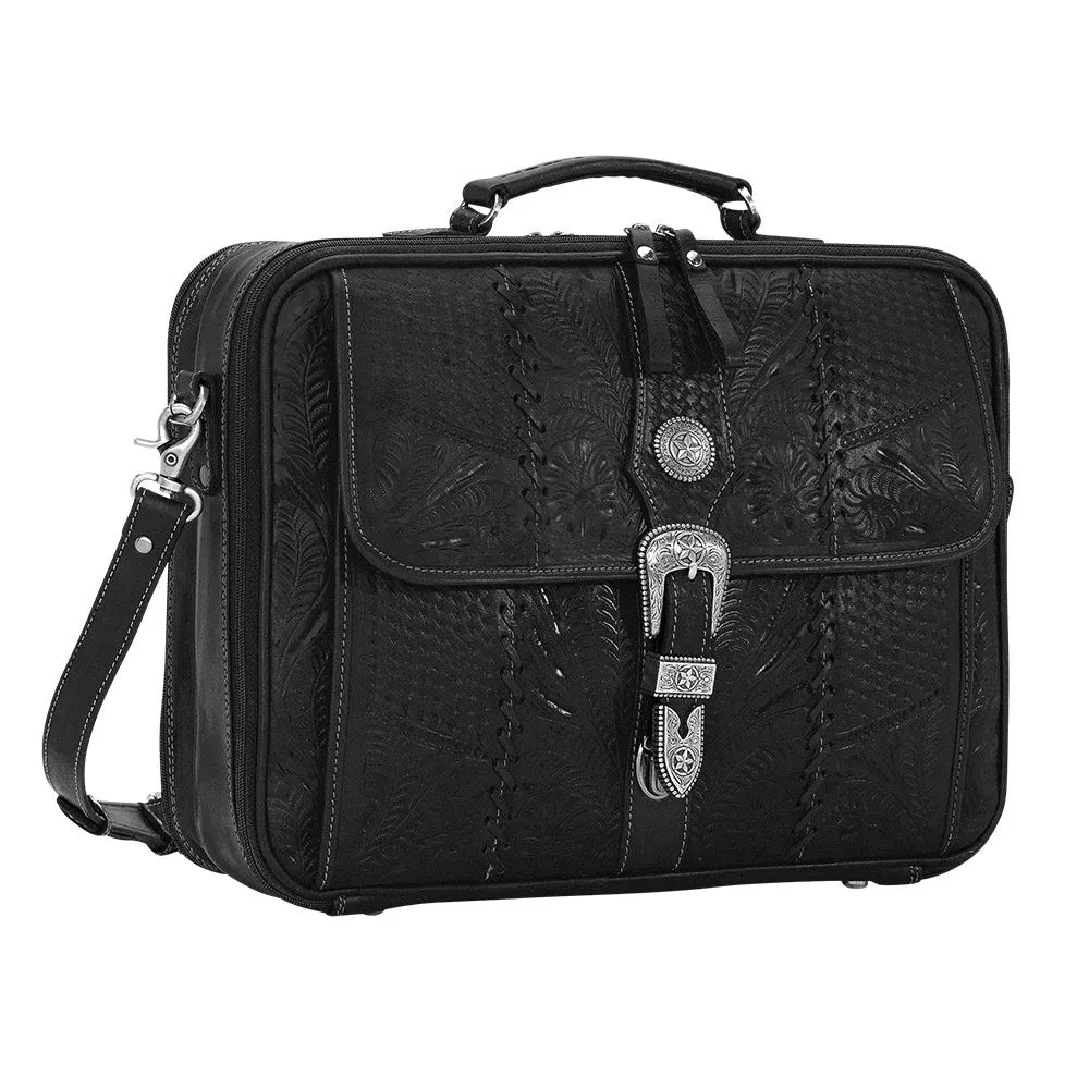 Retro Romance Black Laptop Briefcase