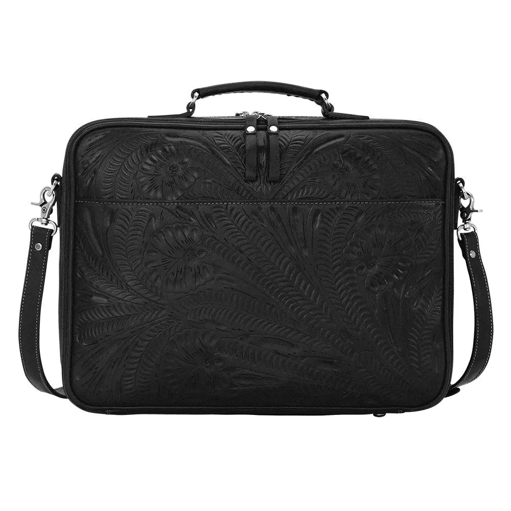 Retro Romance Black Laptop Briefcase