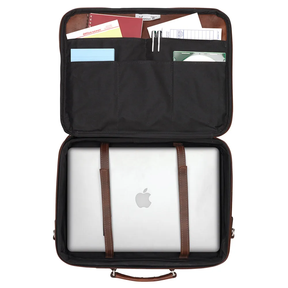 Retro Romance Black Laptop Briefcase