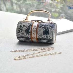 Rhinestone Money Bag