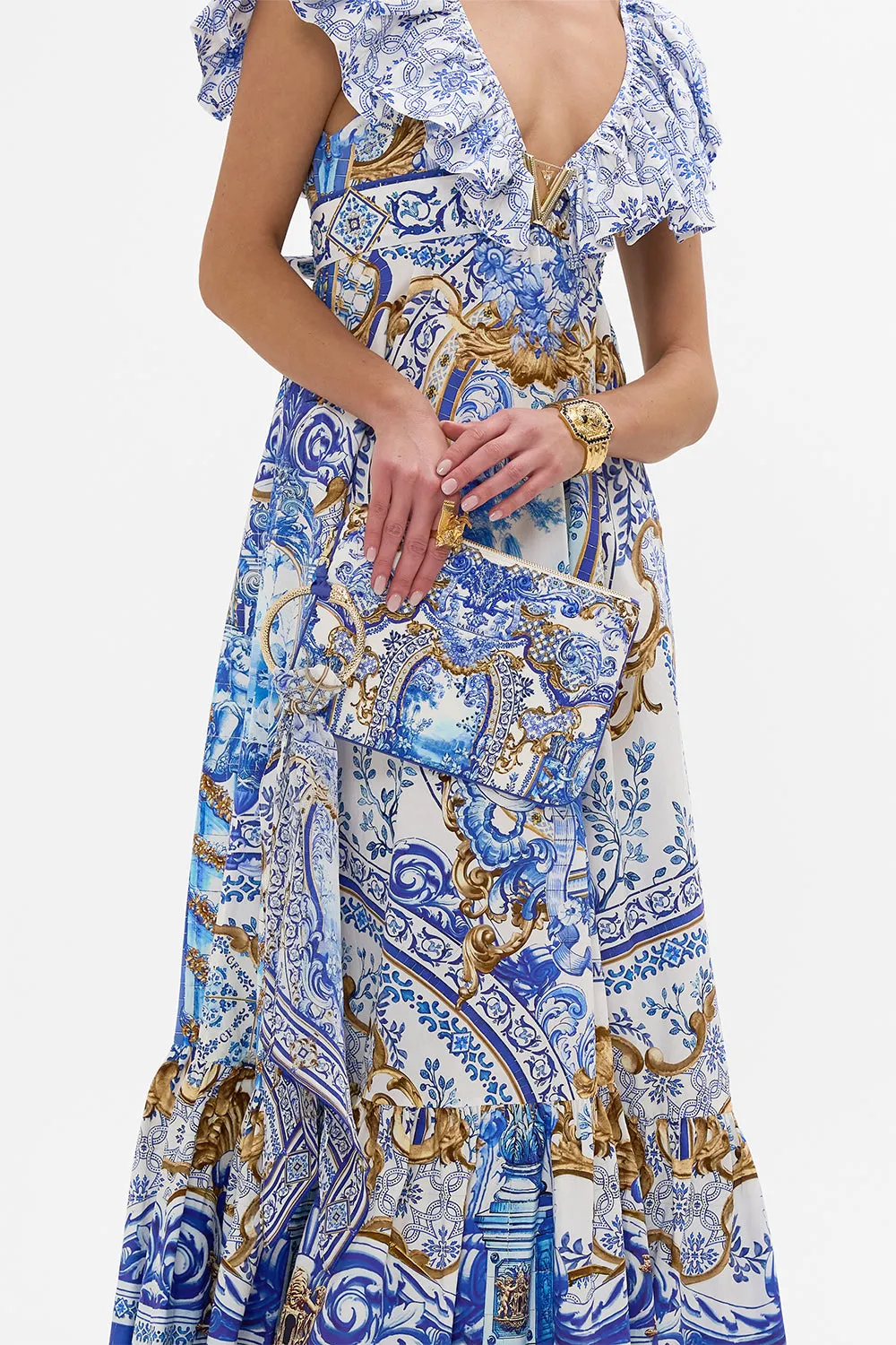 RING SCARF CLUTCH AZUL ADVENTURES