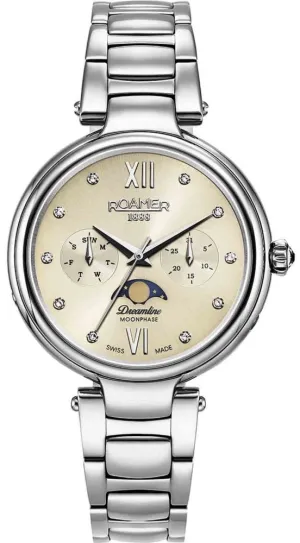 RMR Watch Dreamline Moonphase Silver Dial Steel