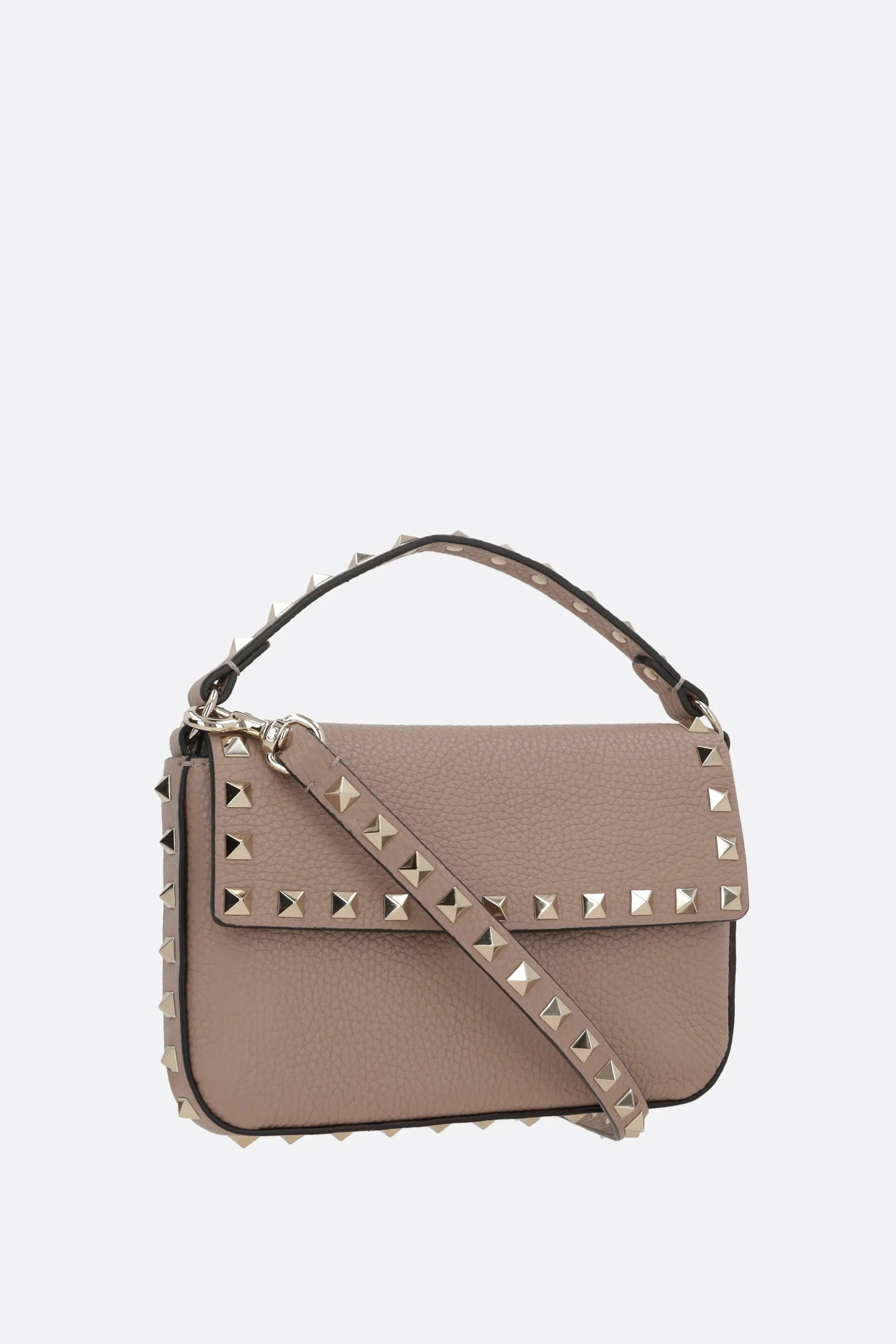 Rockstud Mini Grainy Leather Crossbody Bag