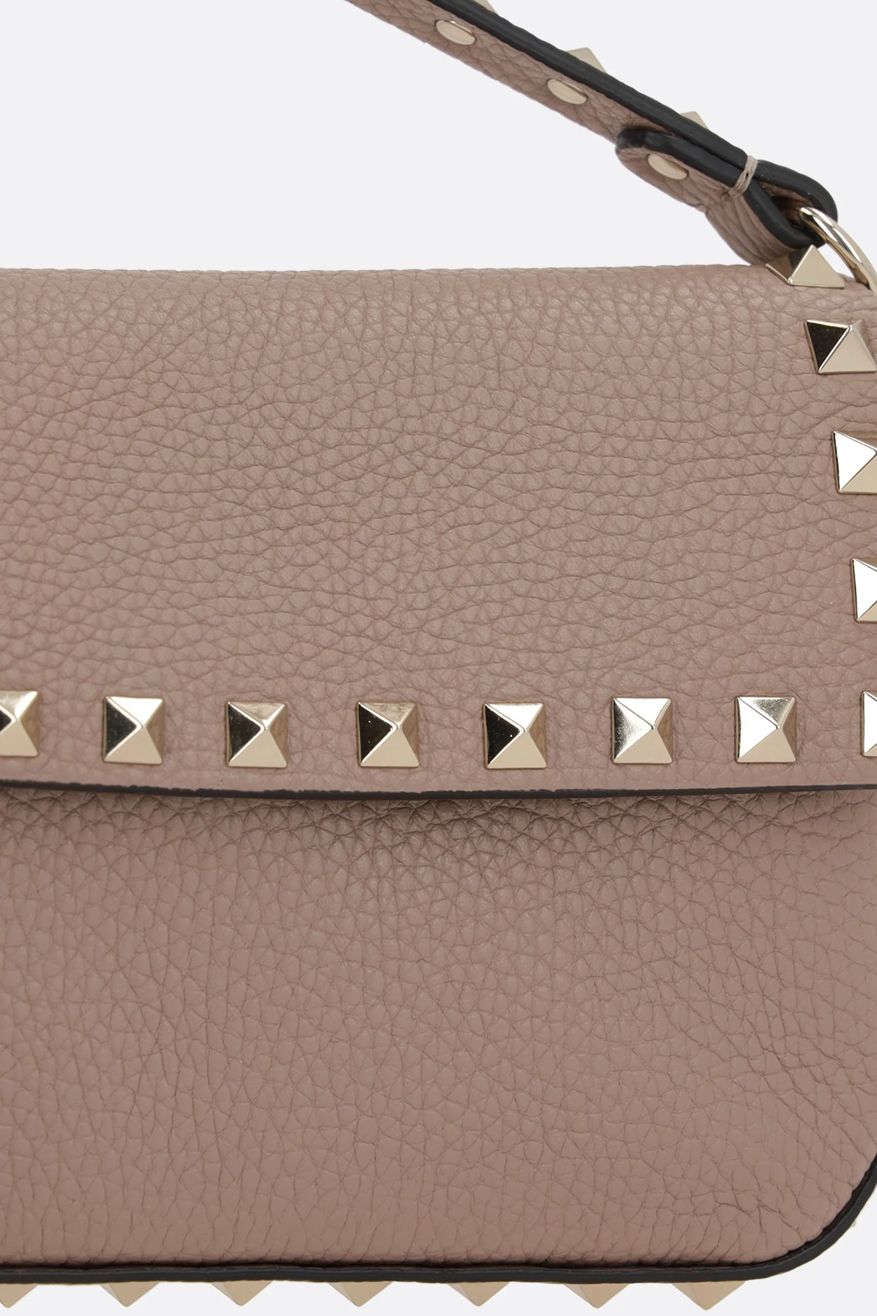 Rockstud Mini Grainy Leather Crossbody Bag