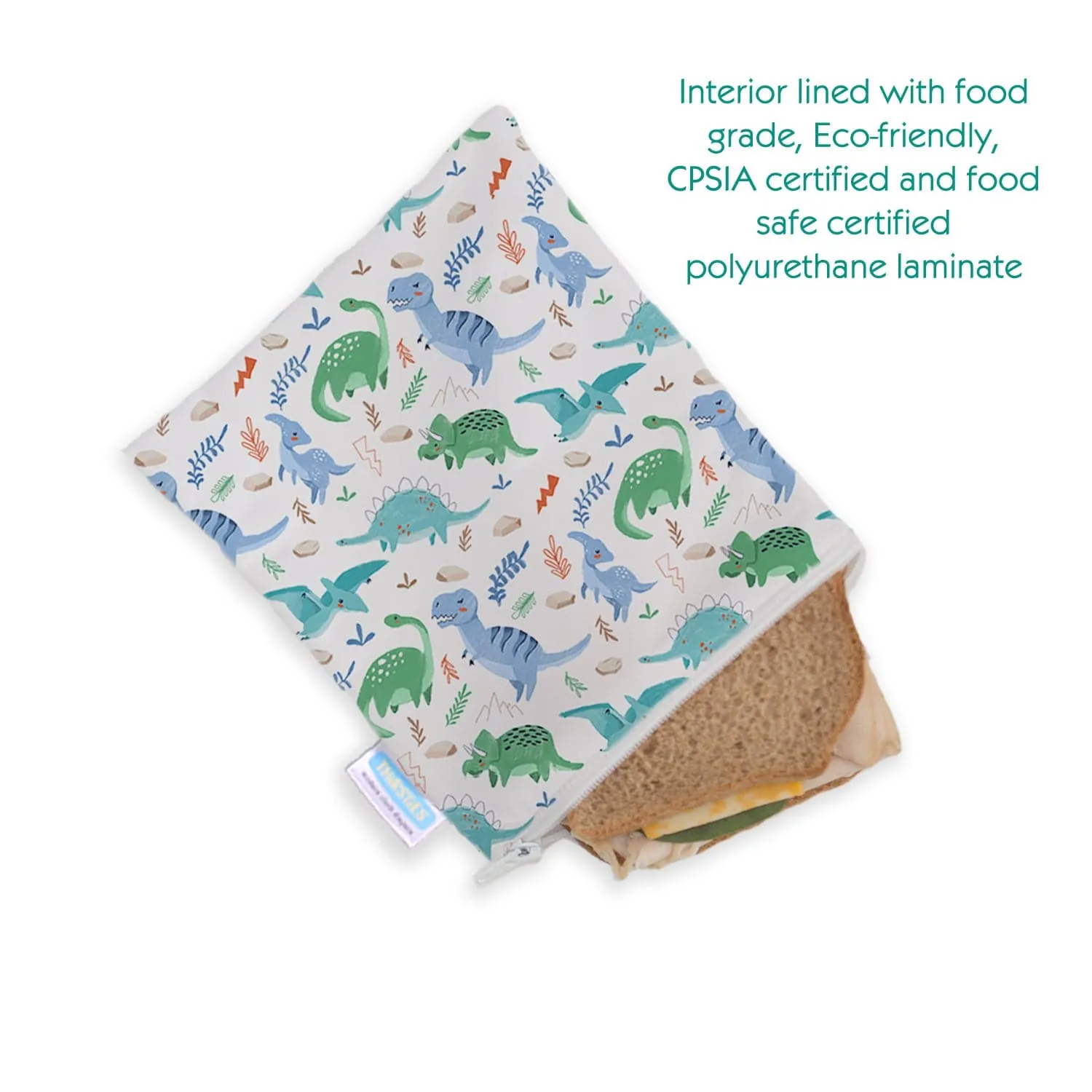 Sandwich & Snack Bag - Classic Jurassic
