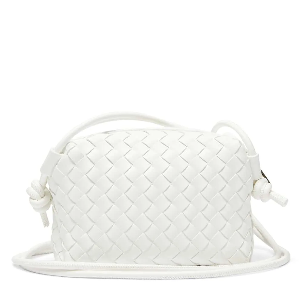 Sass Handbag in White Weave