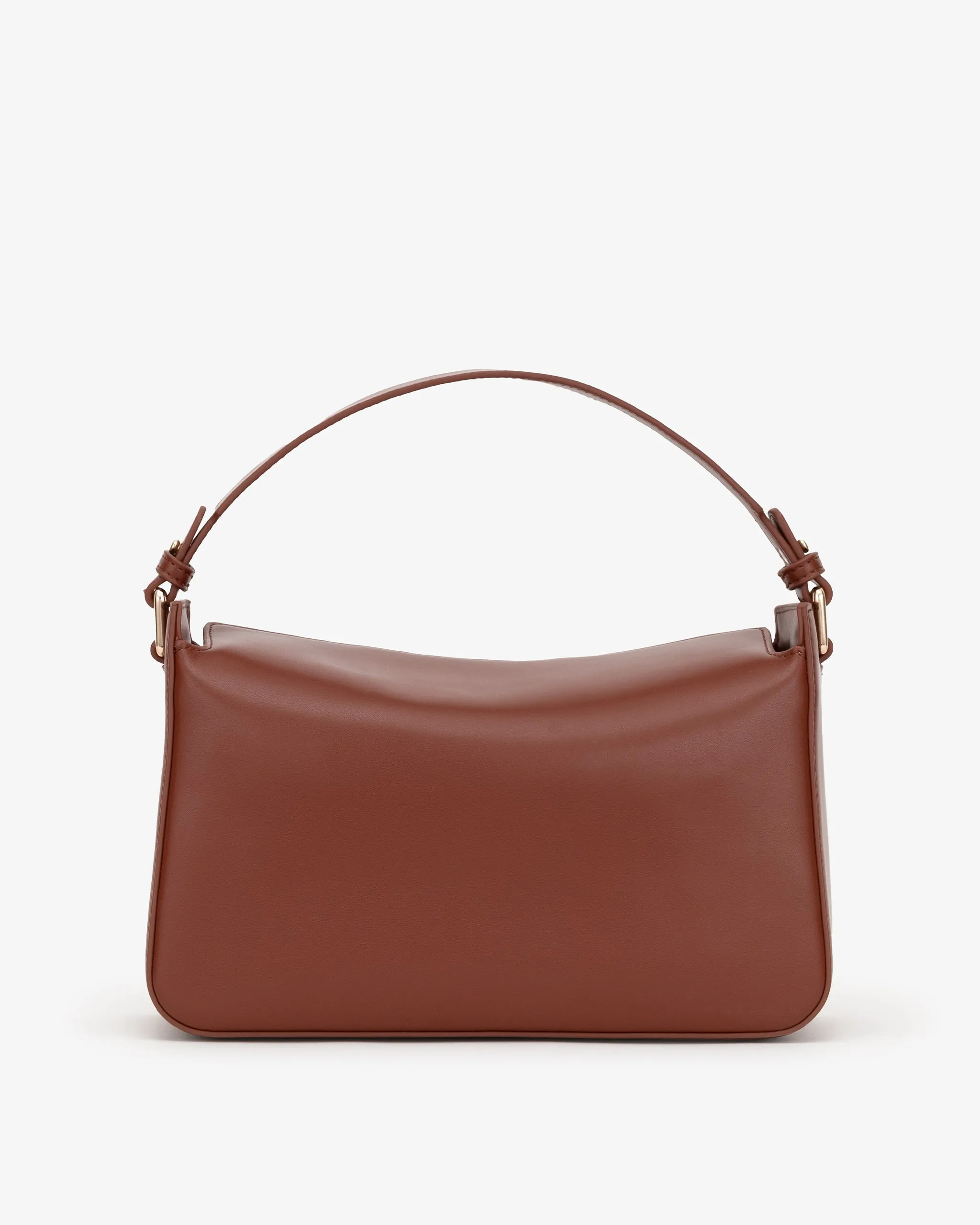 Slouch Bag in Cognac with Personalised Hardware