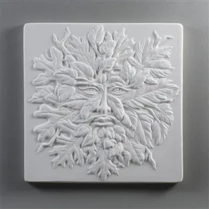Small Greenman Texture Mold for Glass GX12