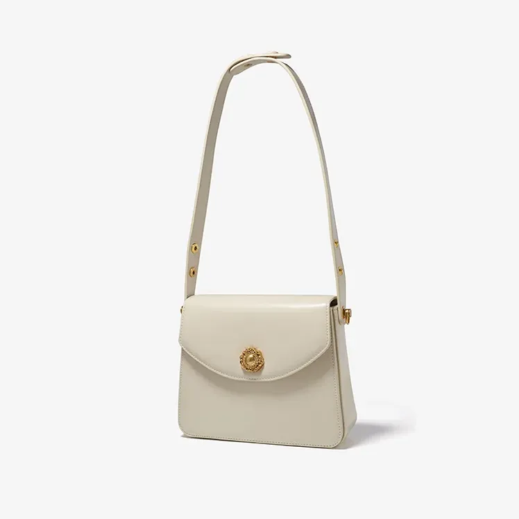 Split Leather Square Versatile Crossbody Shoulder Bag