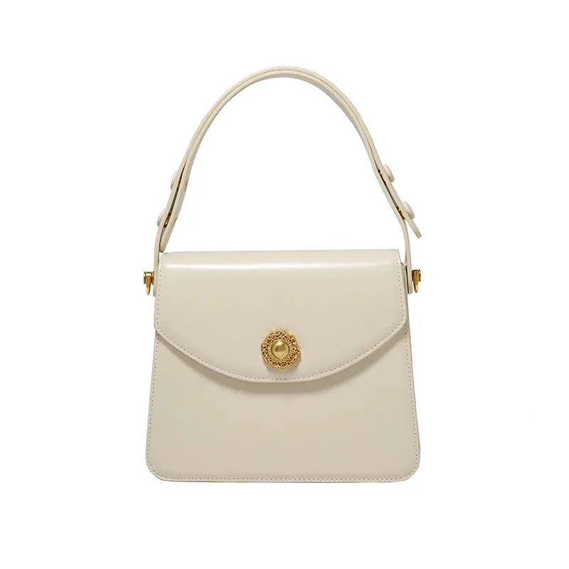 Split Leather Square Versatile Crossbody Shoulder Bag