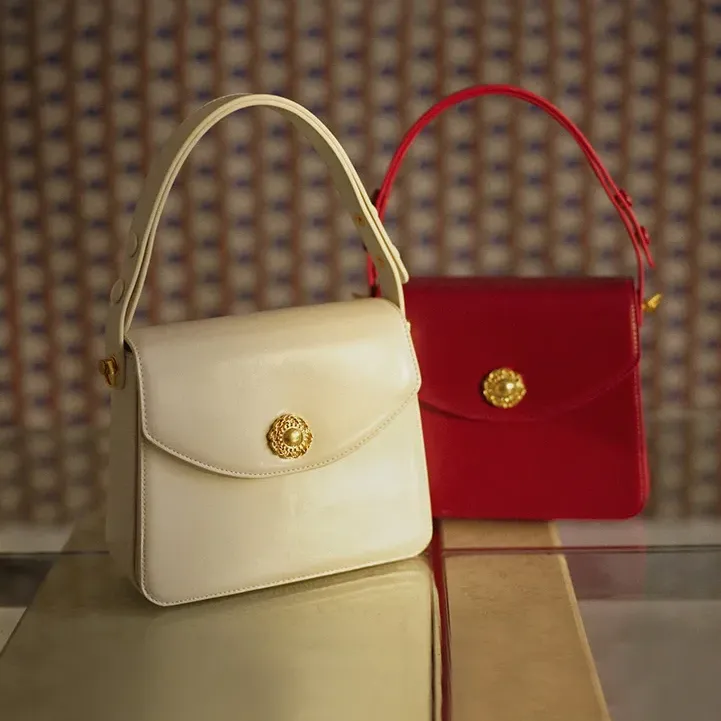 Split Leather Square Versatile Crossbody Shoulder Bag