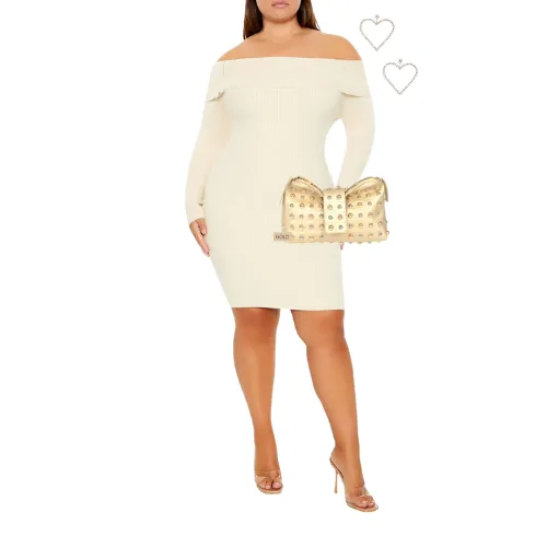 Studed Shoulder Bag - Gold