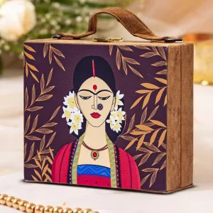 Suede Evening Clutch