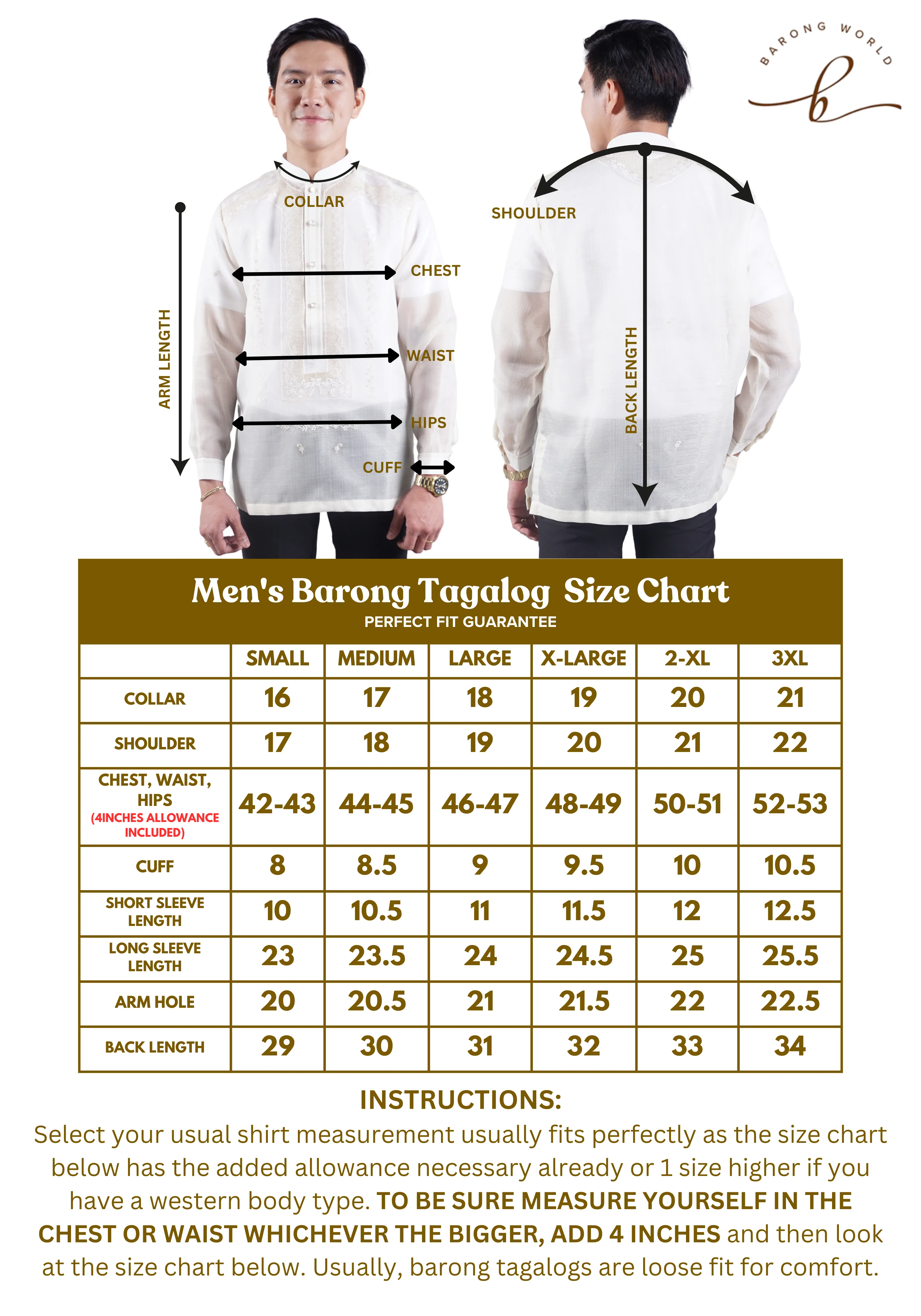 Traditional Heritage Barong Tagalog with Exquisite Embroidery - Vermilion - JN69