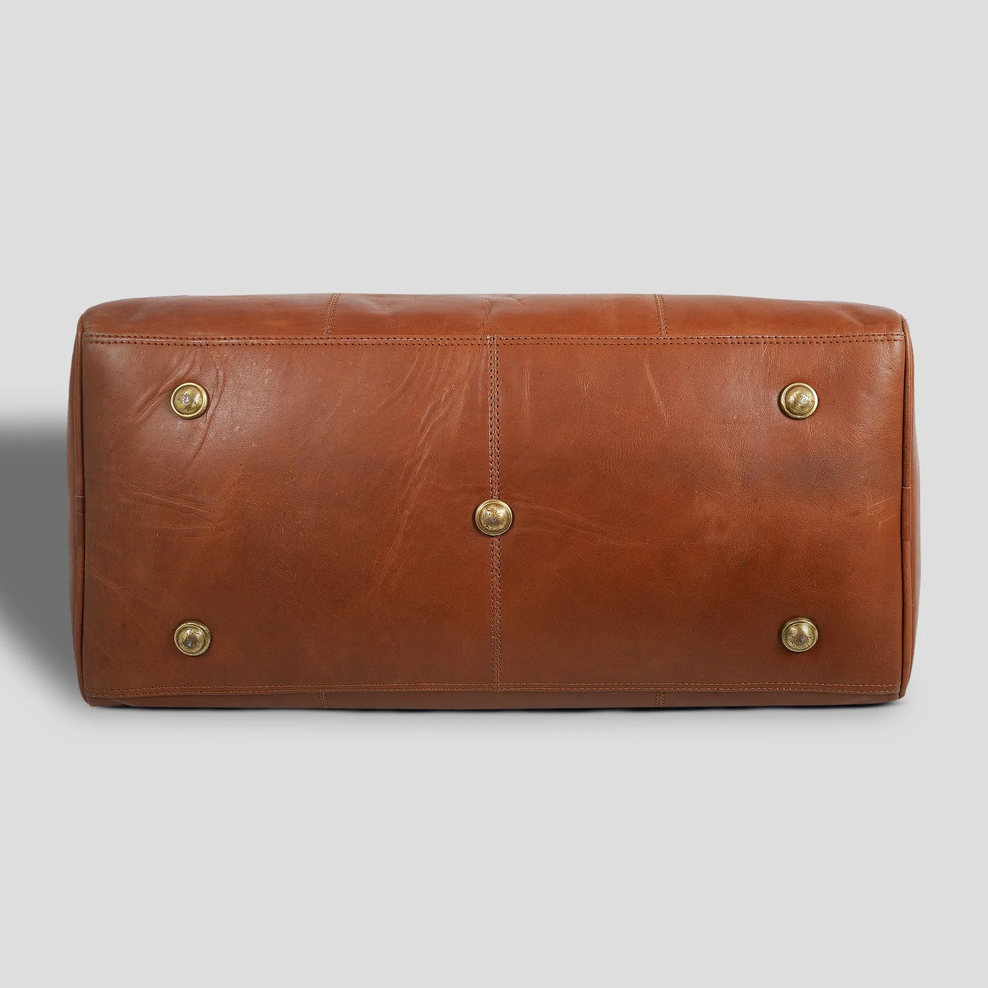Unisex Leather Duffel Bag