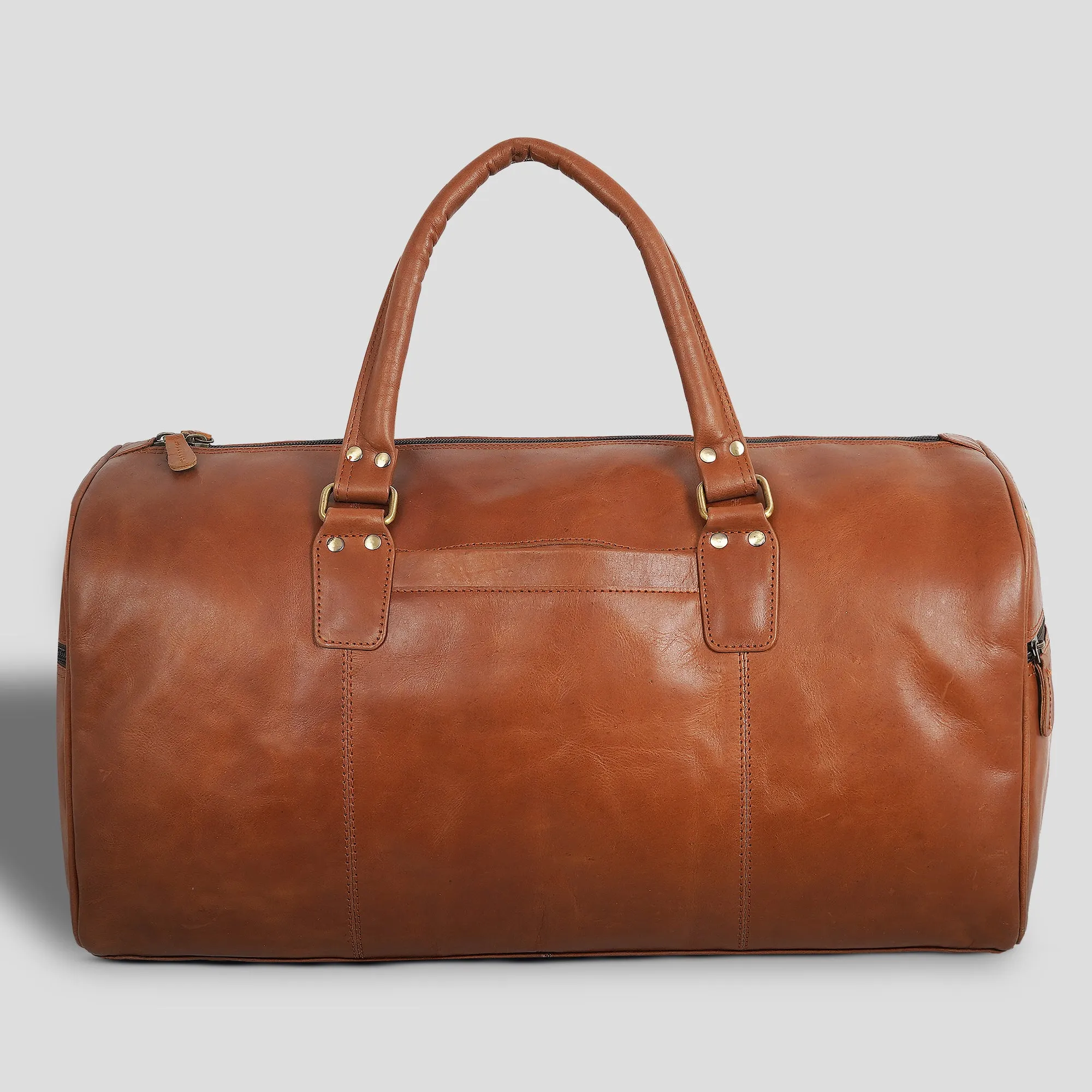 Unisex Leather Duffel Bag