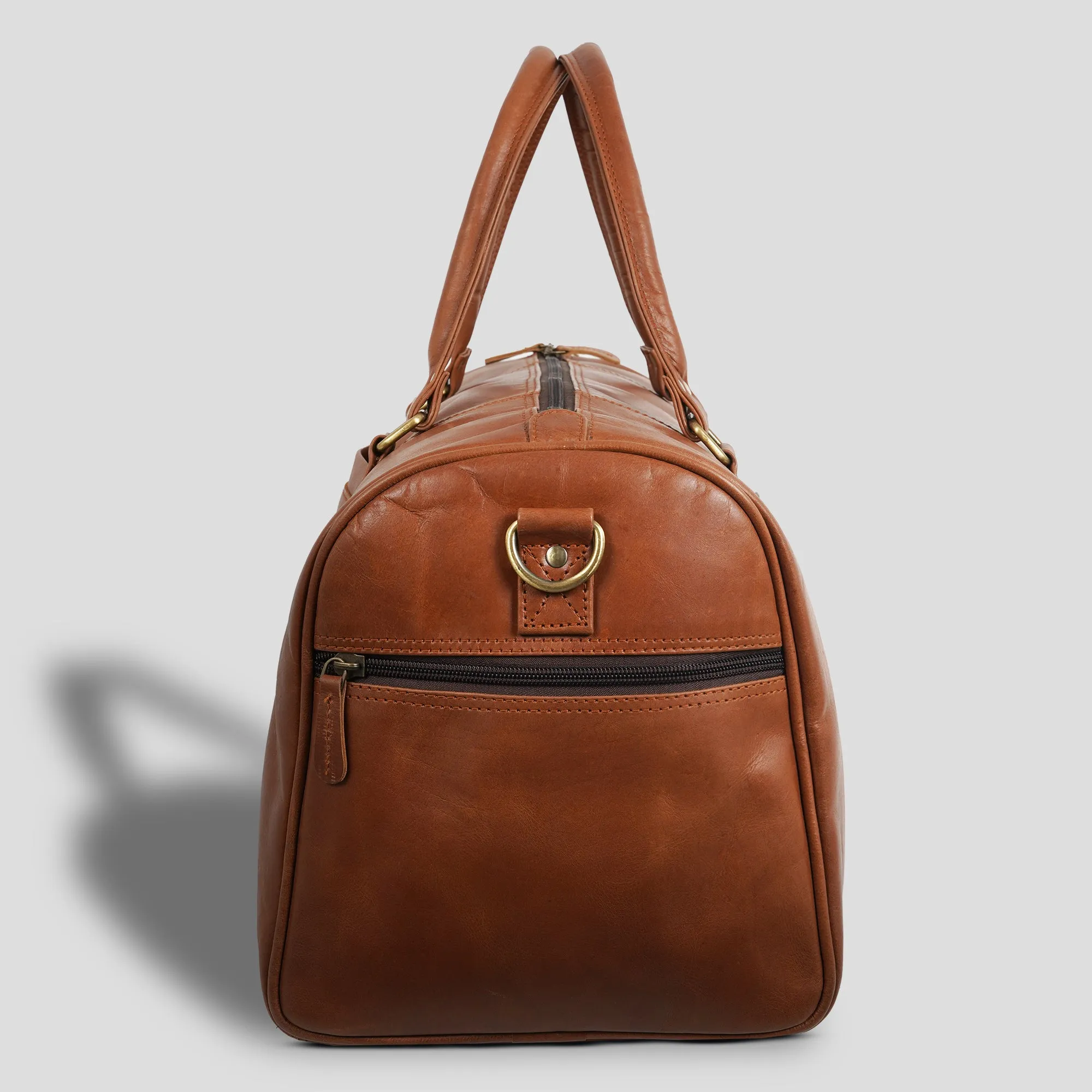 Unisex Leather Duffel Bag